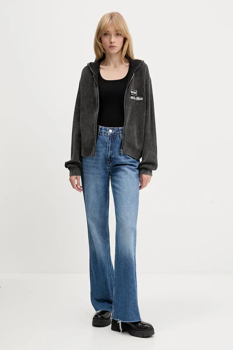 Vans Cardigan Donna Grigio 3611280 miniatura 2