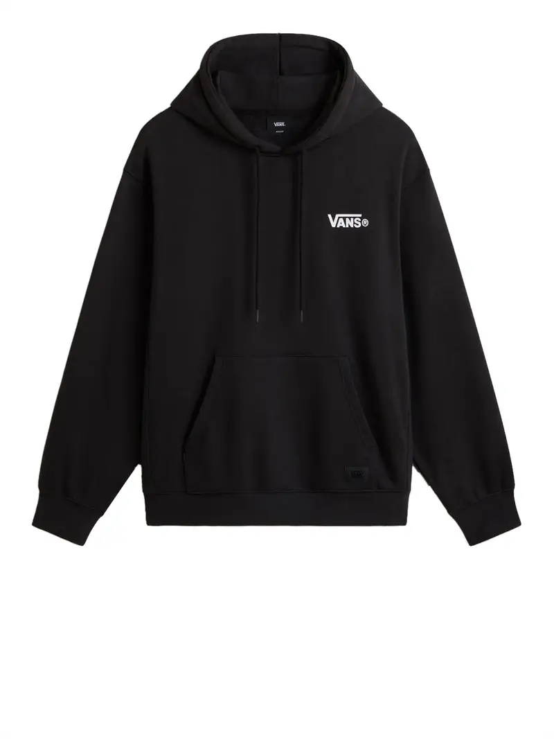 felpa cappuccio vans standards statement da uomo - nero