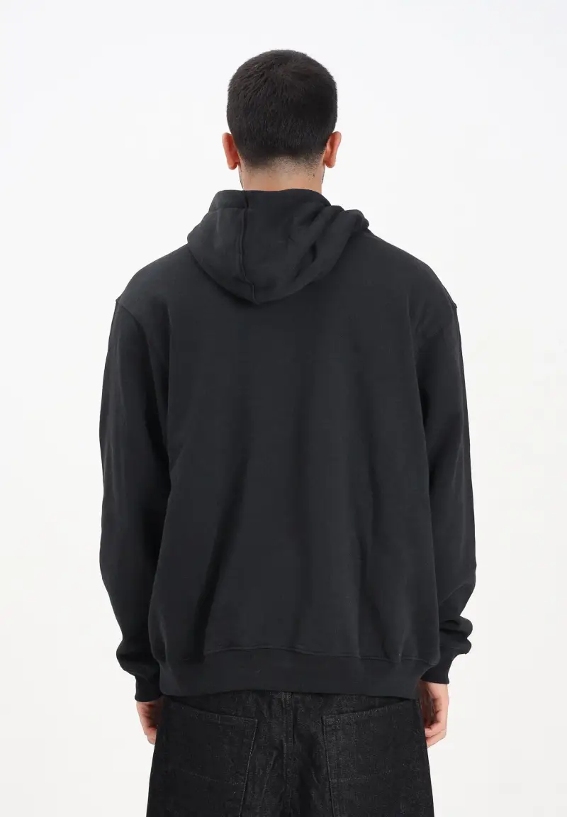 Felpa con cappuccio Left Chest II nera da uomo miniatura 3