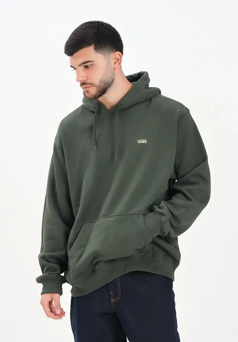 Felpa con cappuccio Left Chest II verde da uomo miniatura 2