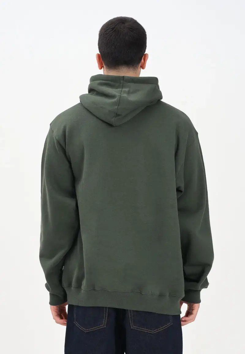 Felpa con cappuccio Left Chest II verde da uomo miniatura 3