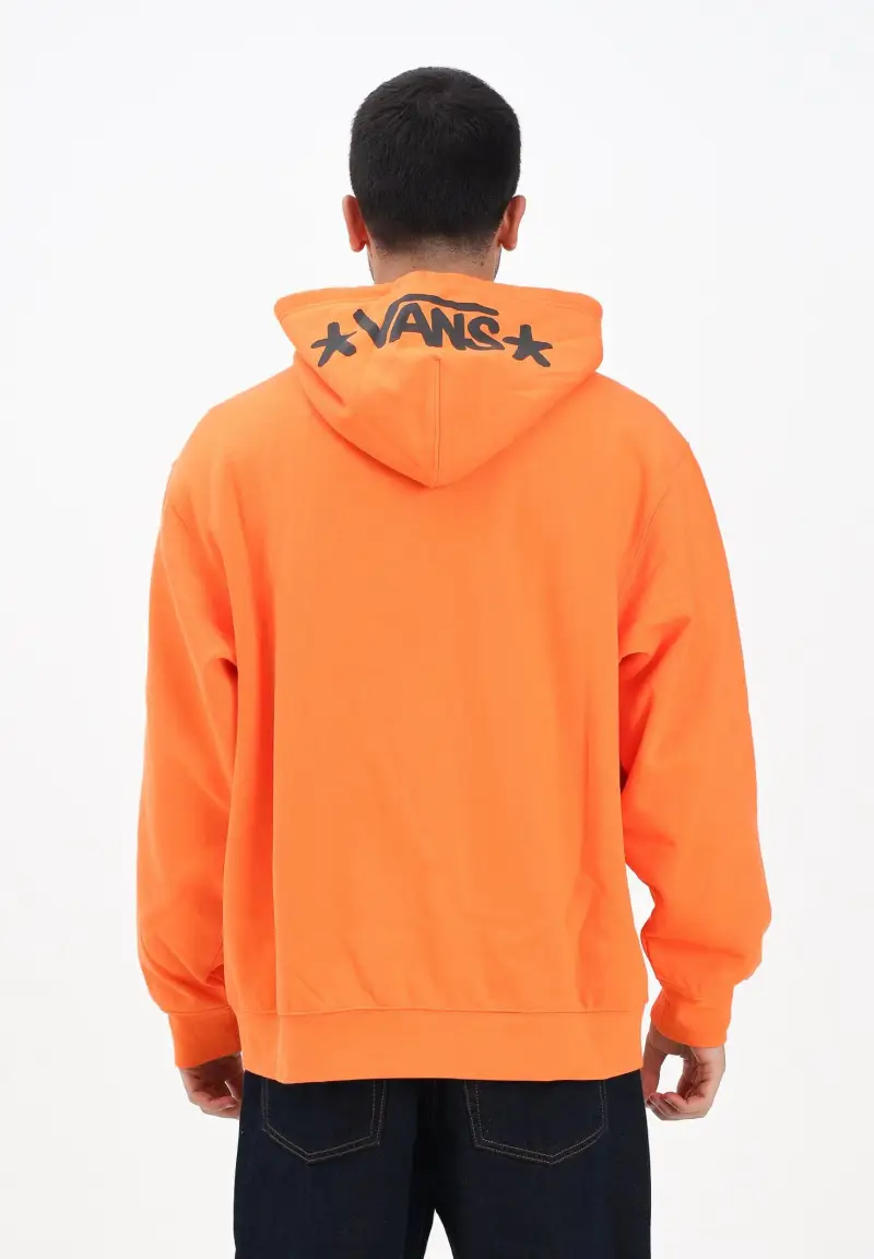 Felpa con zip Skate Atiba arancione da uomo miniatura 3