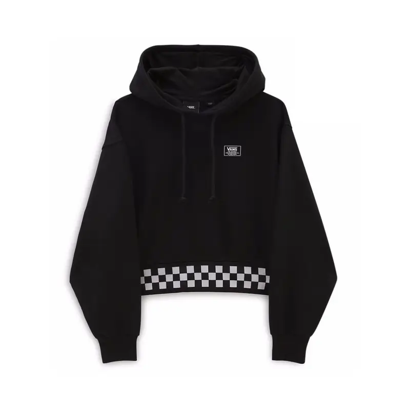 Felpa Crop Top Nero Donna M