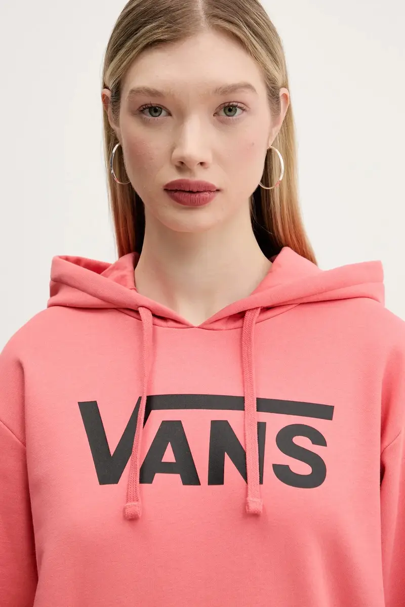 felpa donna colore arancione con cappuccio VN000A5RD6Z1 miniatura 4