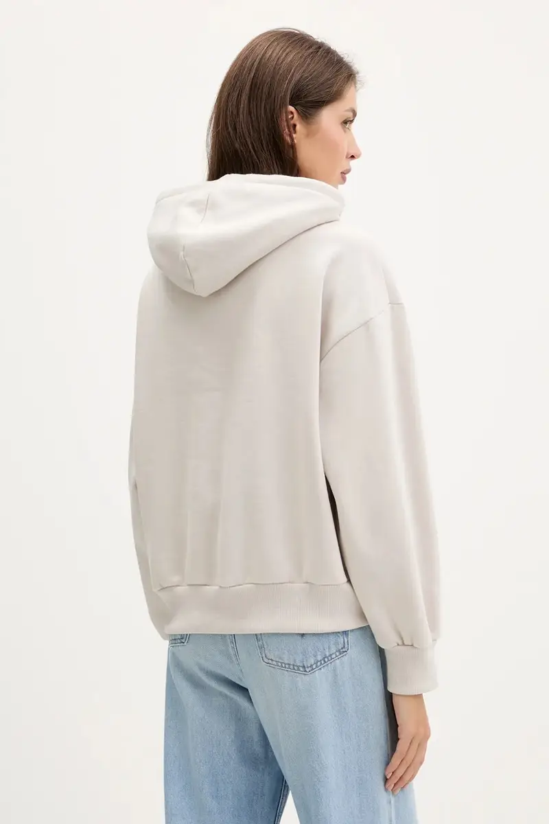 felpa donna colore beige con cappuccio VN000Q37EN91 miniatura 3