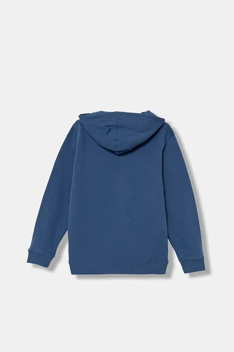 felpa in cotone bambino/a B SALTON LOOSE PO colore blu con cappuccio VN000P5T5TU1 miniatura 2