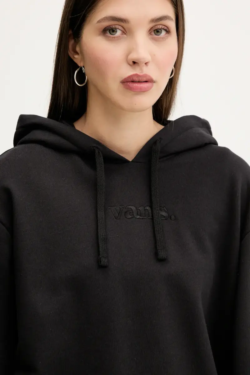 felpa in cotone donna colore nero con cappuccio VN000RAHBLK1 miniatura 4