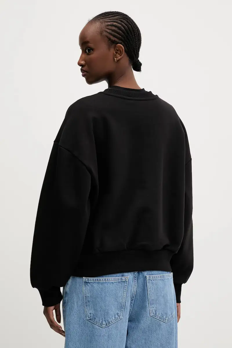 felpa in cotone donna colore nero VN000P5XBLK1 miniatura 3