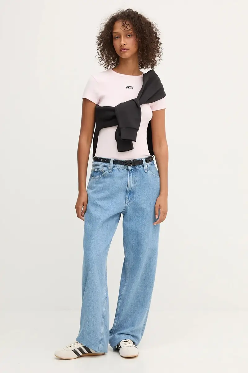 felpa in cotone donna colore nero VN000RAMBLK1 miniatura 2