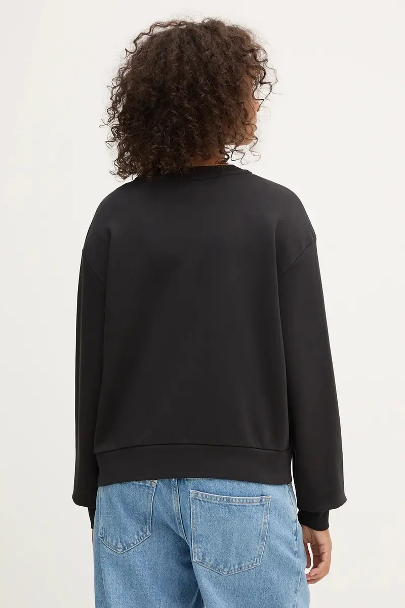 felpa in cotone donna colore nero VN000RAMBLK1 miniatura 3