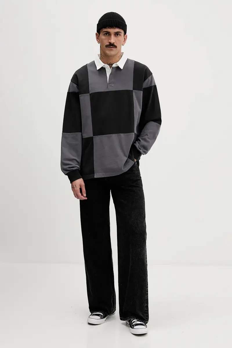 felpa in cotone Nero miniatura 2