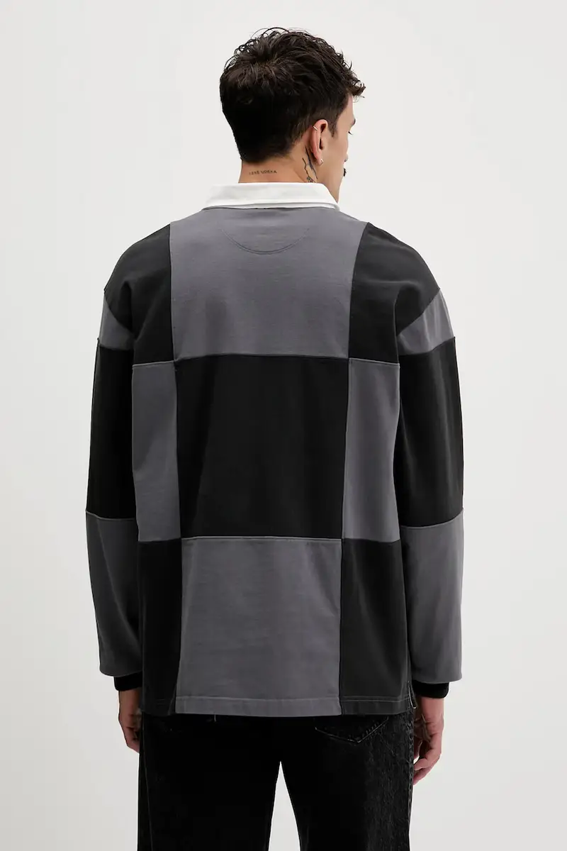 felpa in cotone Nero miniatura 3