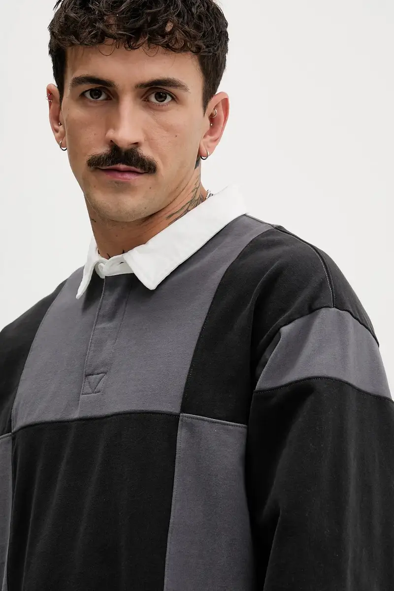 felpa in cotone Nero miniatura 4