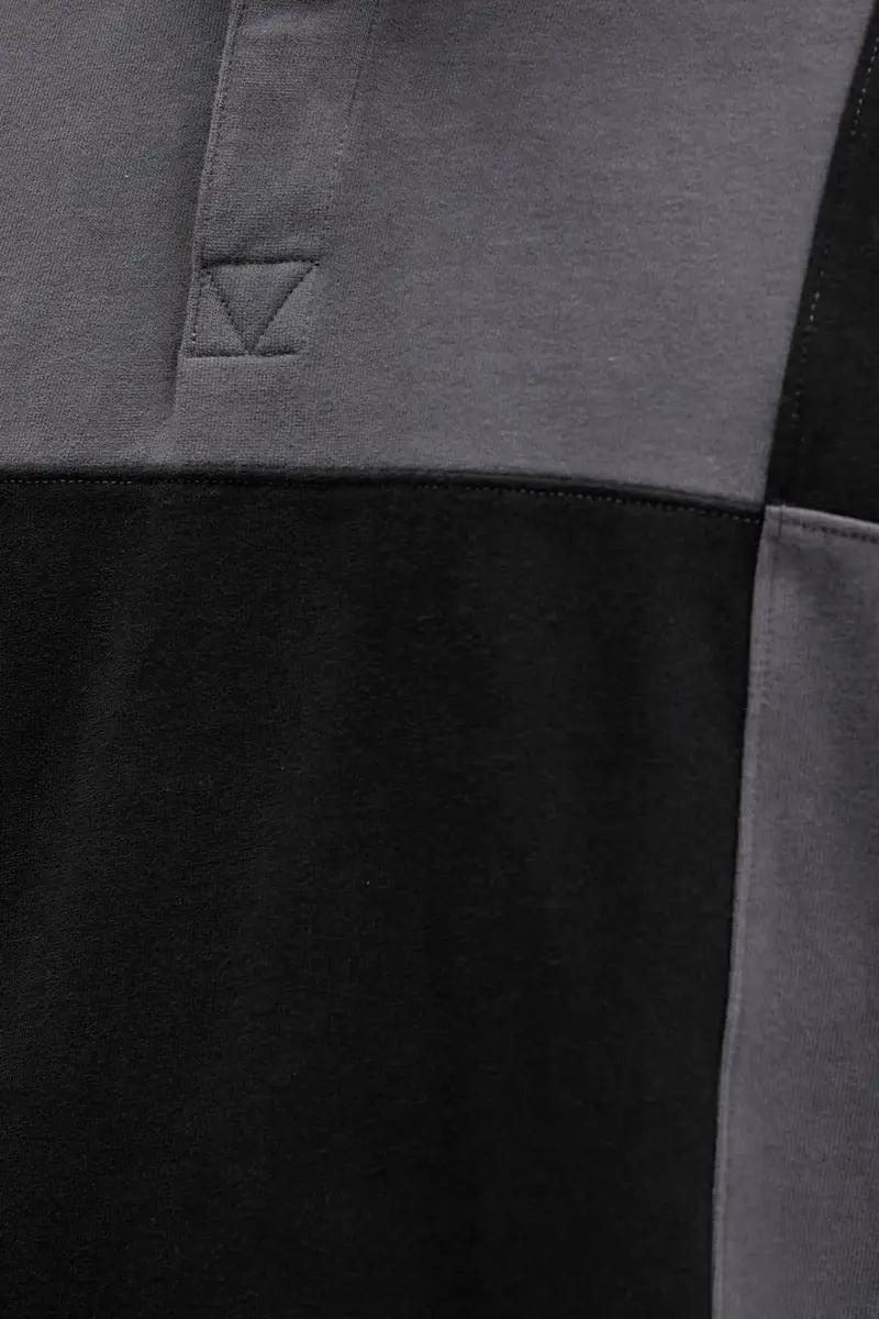 felpa in cotone Nero miniatura 5