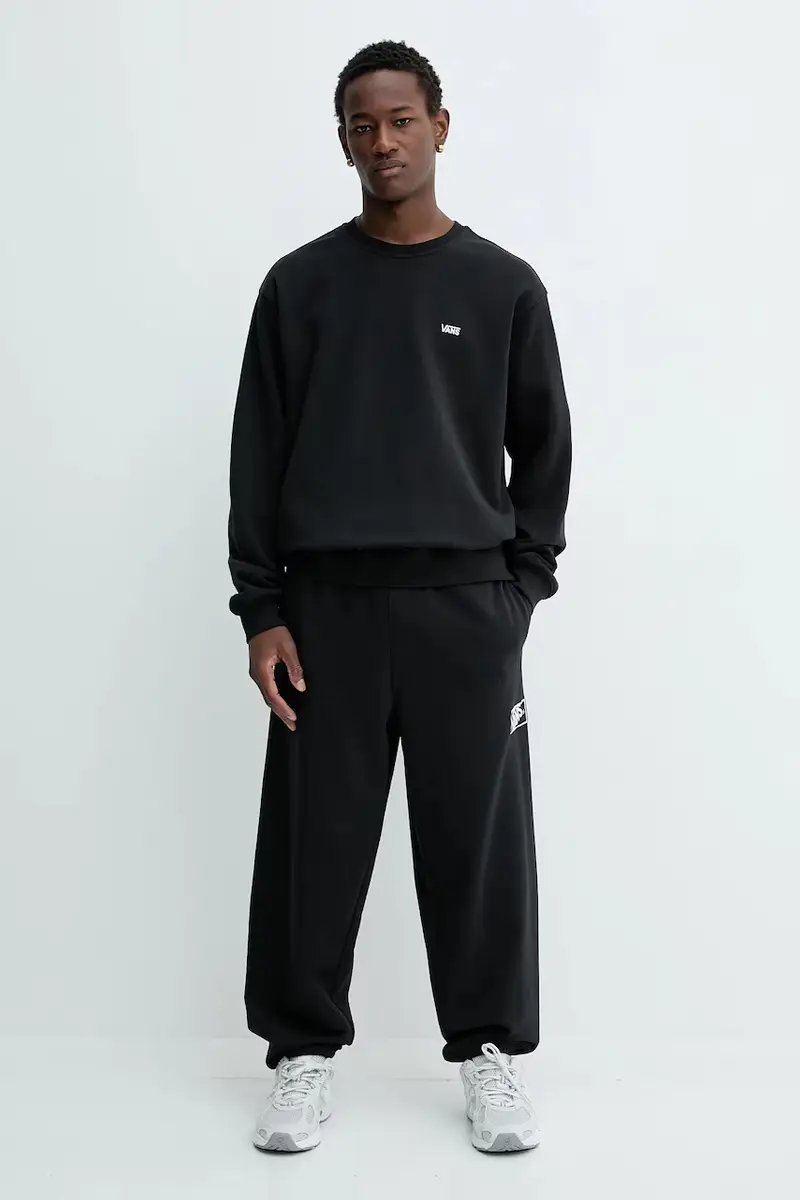 felpa in cotone Nero miniatura 2