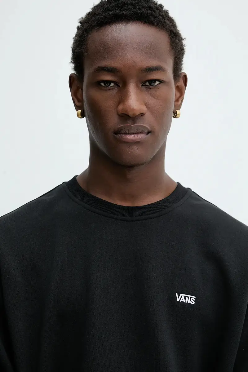 felpa in cotone Nero miniatura 4