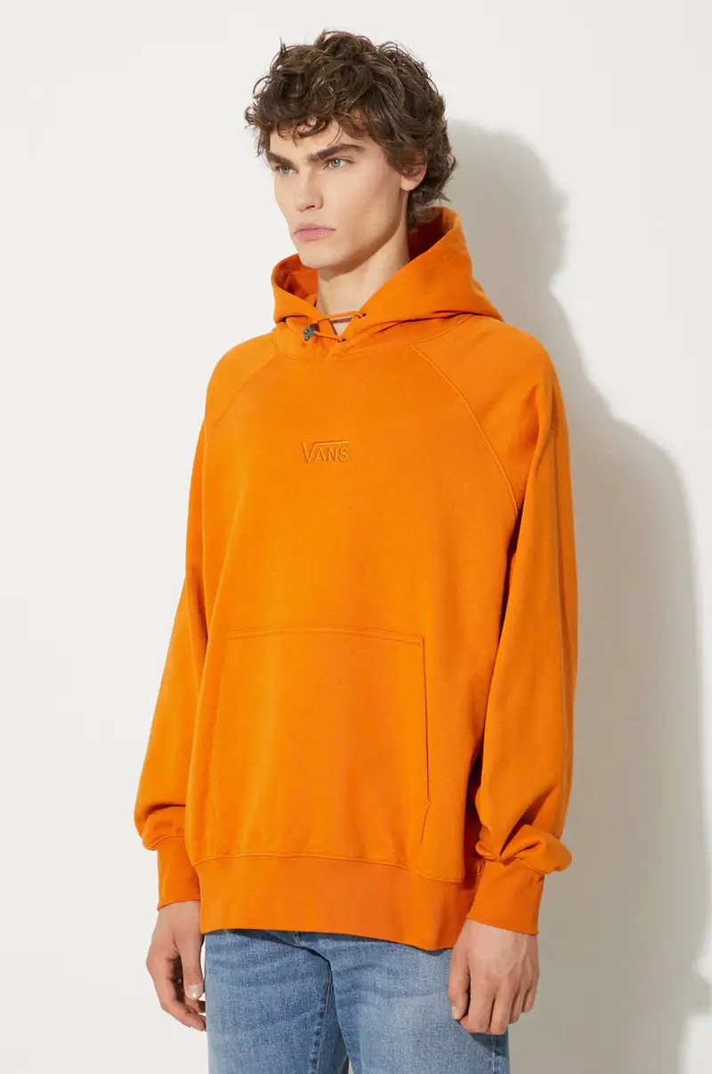 felpa in cotone Premium Classics LX Hoodie Fleece Arancione miniatura 3