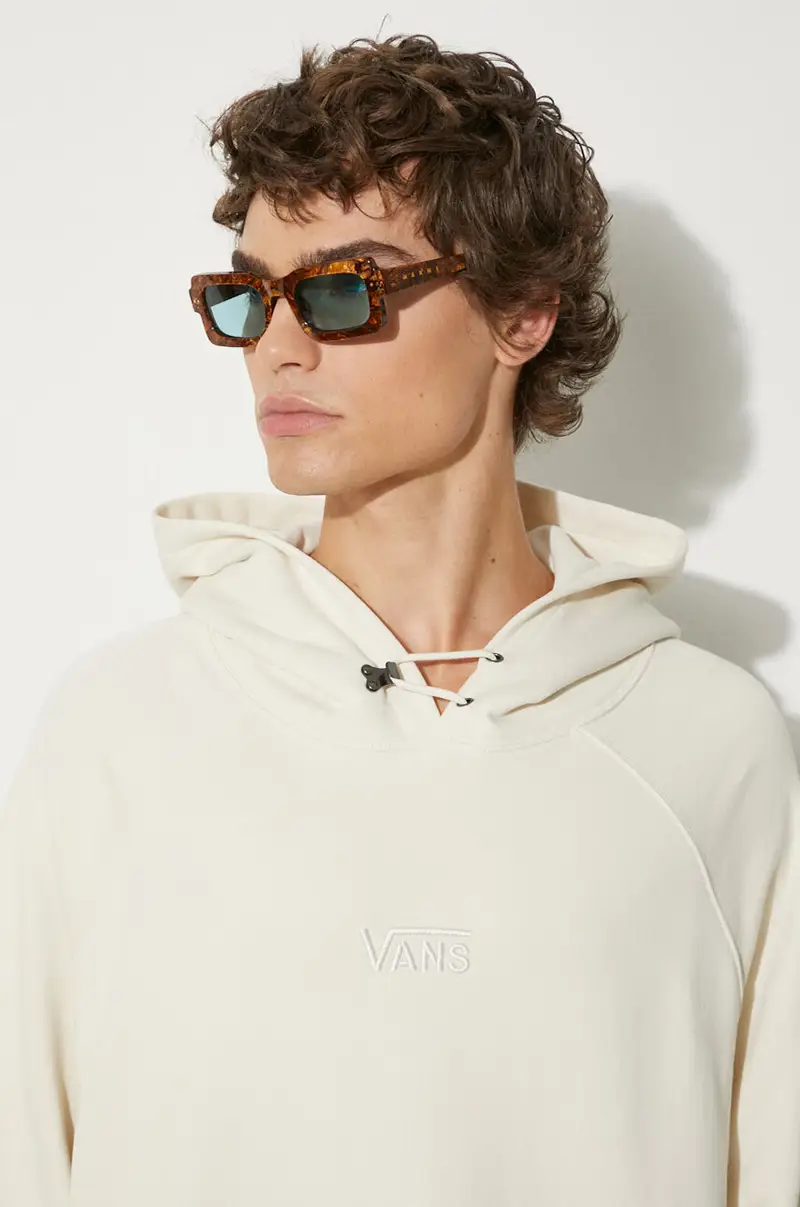 felpa in cotone Premium Classics LX Hoodie Fleece Beige miniatura 5