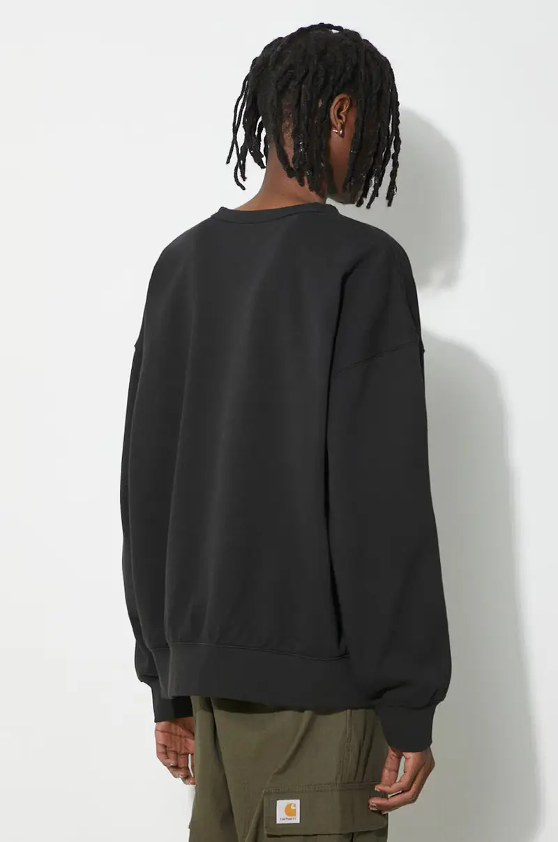 felpa in cotone Premium Standards Crew Fleece LX uomo colore nero VN000GBWBLK1 miniatura 3