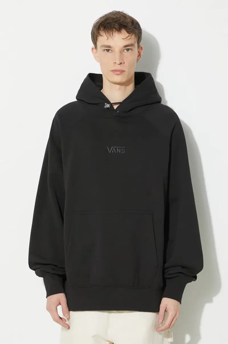 felpa in cotone Premium Standards Hoodie Fleece LX Nero