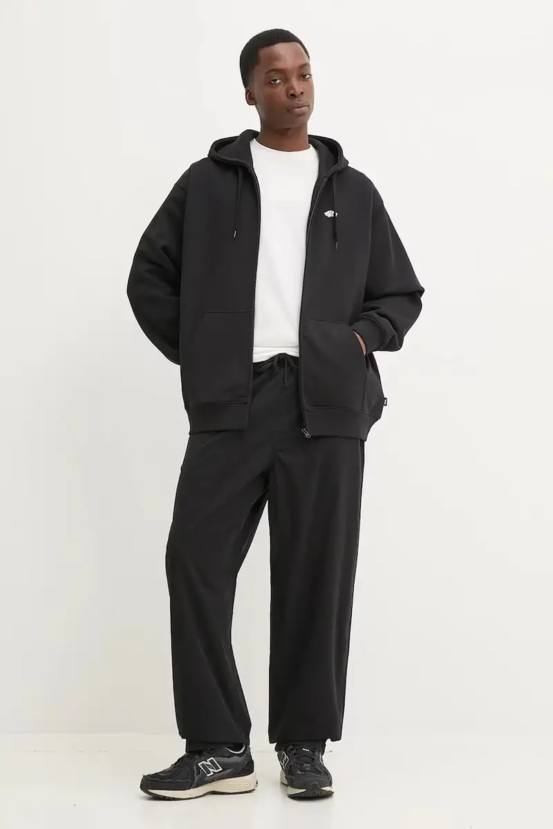 felpa in cotone uomo colore nero con cappuccio VN000P53Y281 miniatura 2