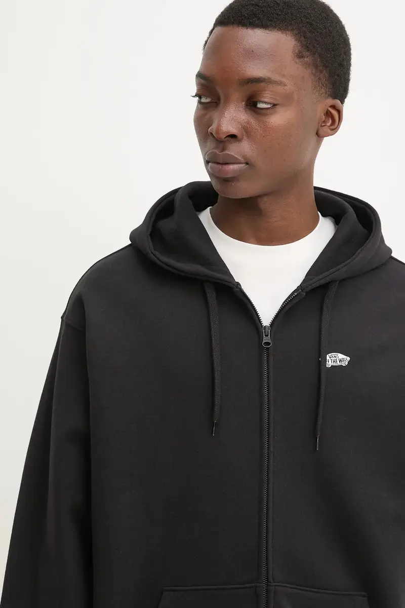 felpa in cotone uomo colore nero con cappuccio VN000P53Y281 miniatura 4