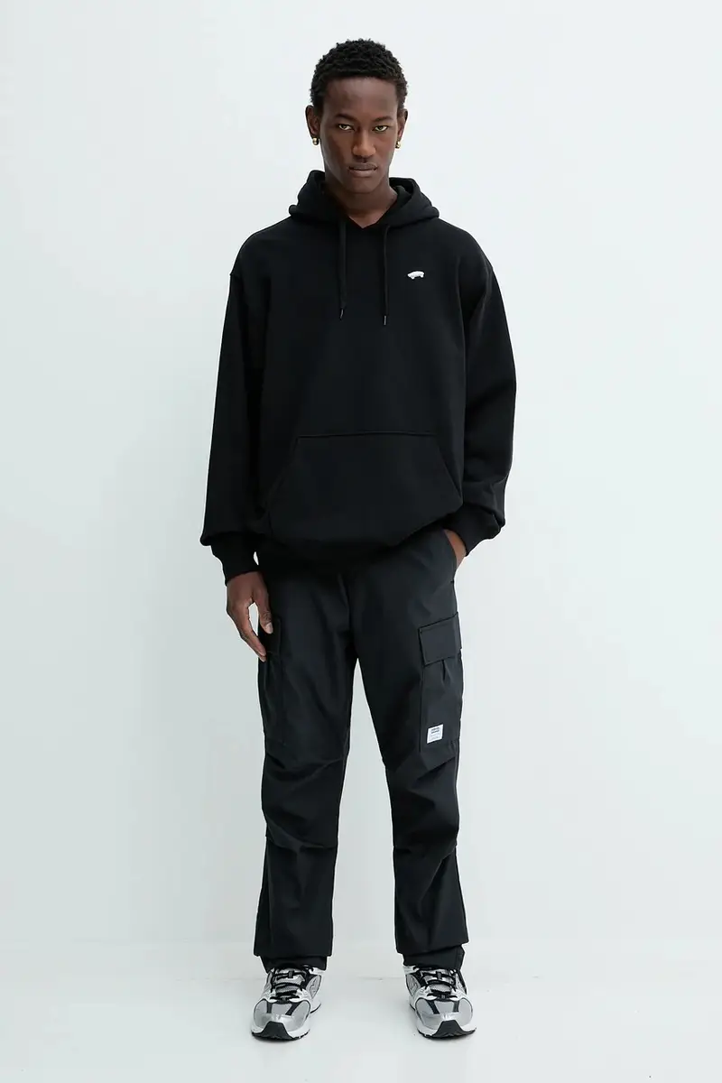 felpa in cotone uomo colore nero con cappuccio VN000P58BLK1 miniatura 2