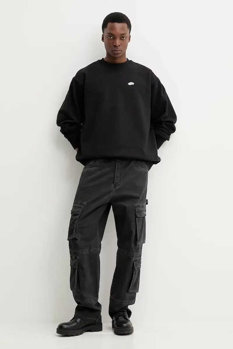 felpa in cotone uomo colore nero VN000P52Y281 miniatura 2