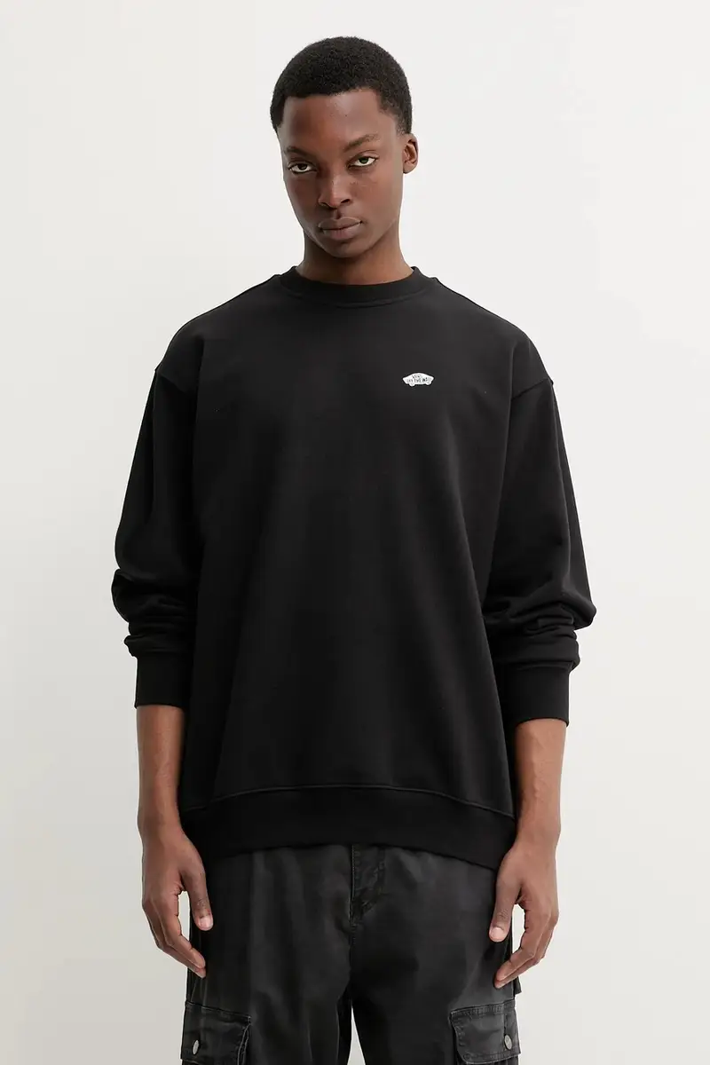 felpa in cotone uomo colore nero VN000P52Y281 miniatura 3