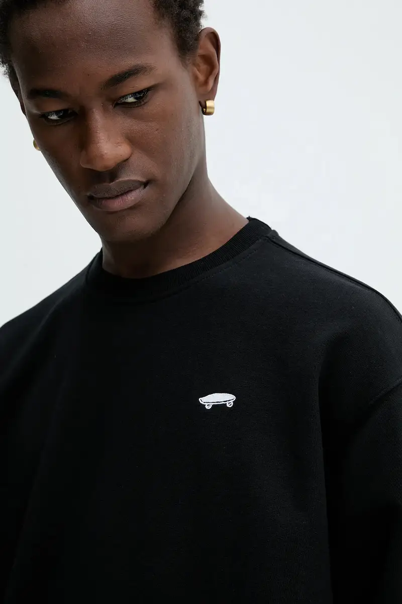 felpa in cotone uomo colore nero VN000P59BLK1 miniatura 4