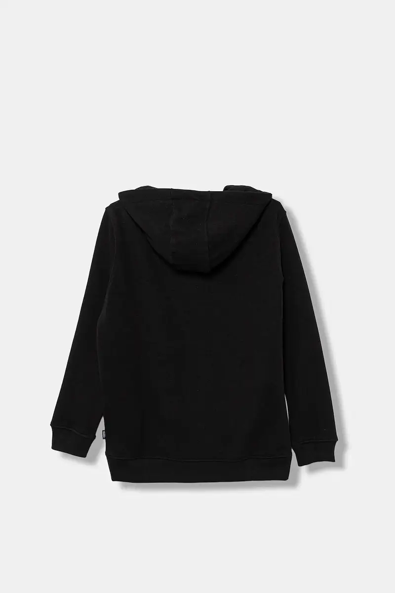 felpa per bambini BY BLOCKED BOX PO HOODIE colore nero con cappuccio con applicazione VN000RBDBLK1 miniatura 2