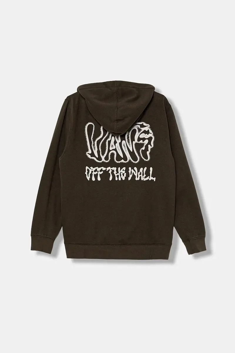 felpa per bambini Rippled Full Zip colore marrone con cappuccio VN000PX2EMP1 miniatura 2