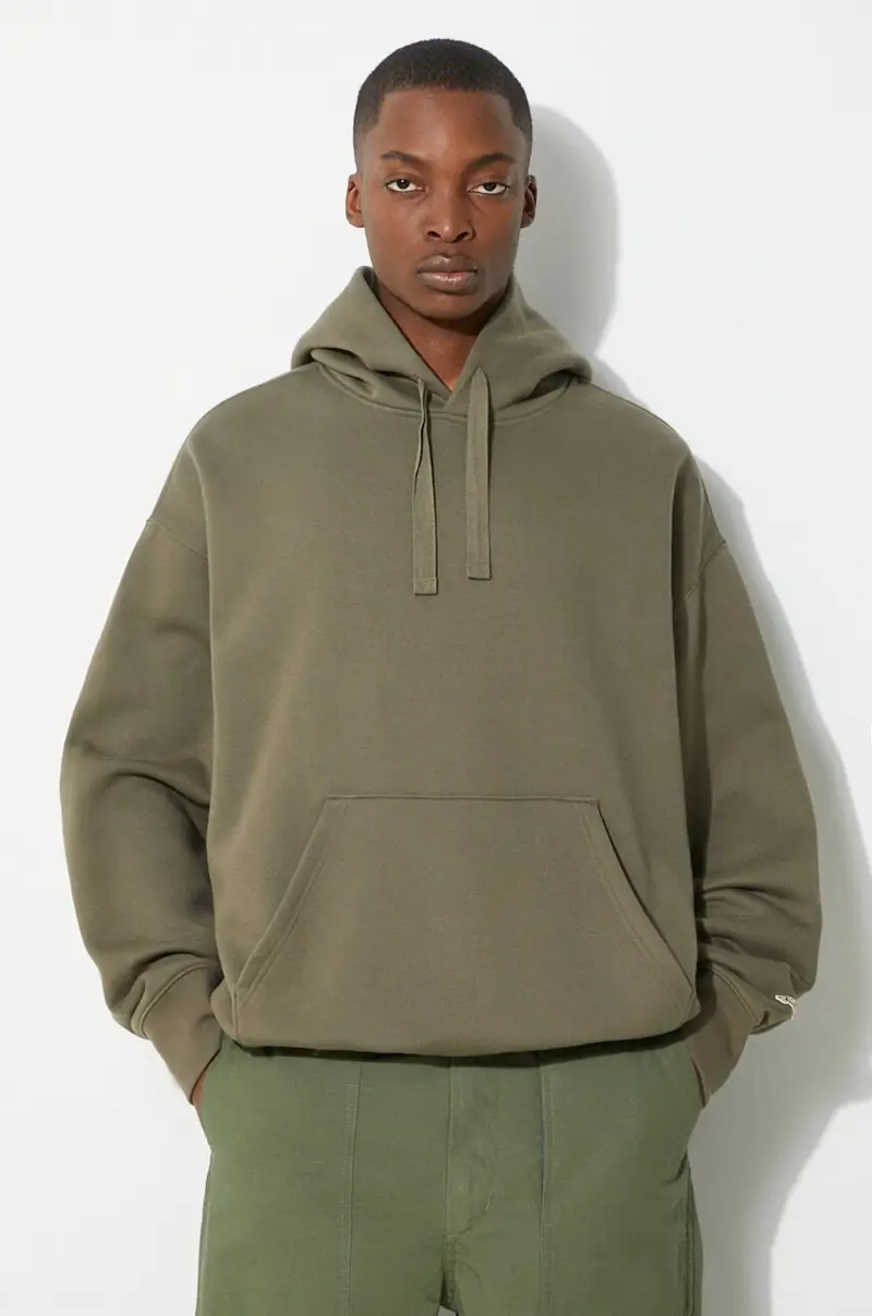 felpa Premium Standards Surplus Po Hoodie LX uomo colore verde con cappuccio VN000GVQCHZ1