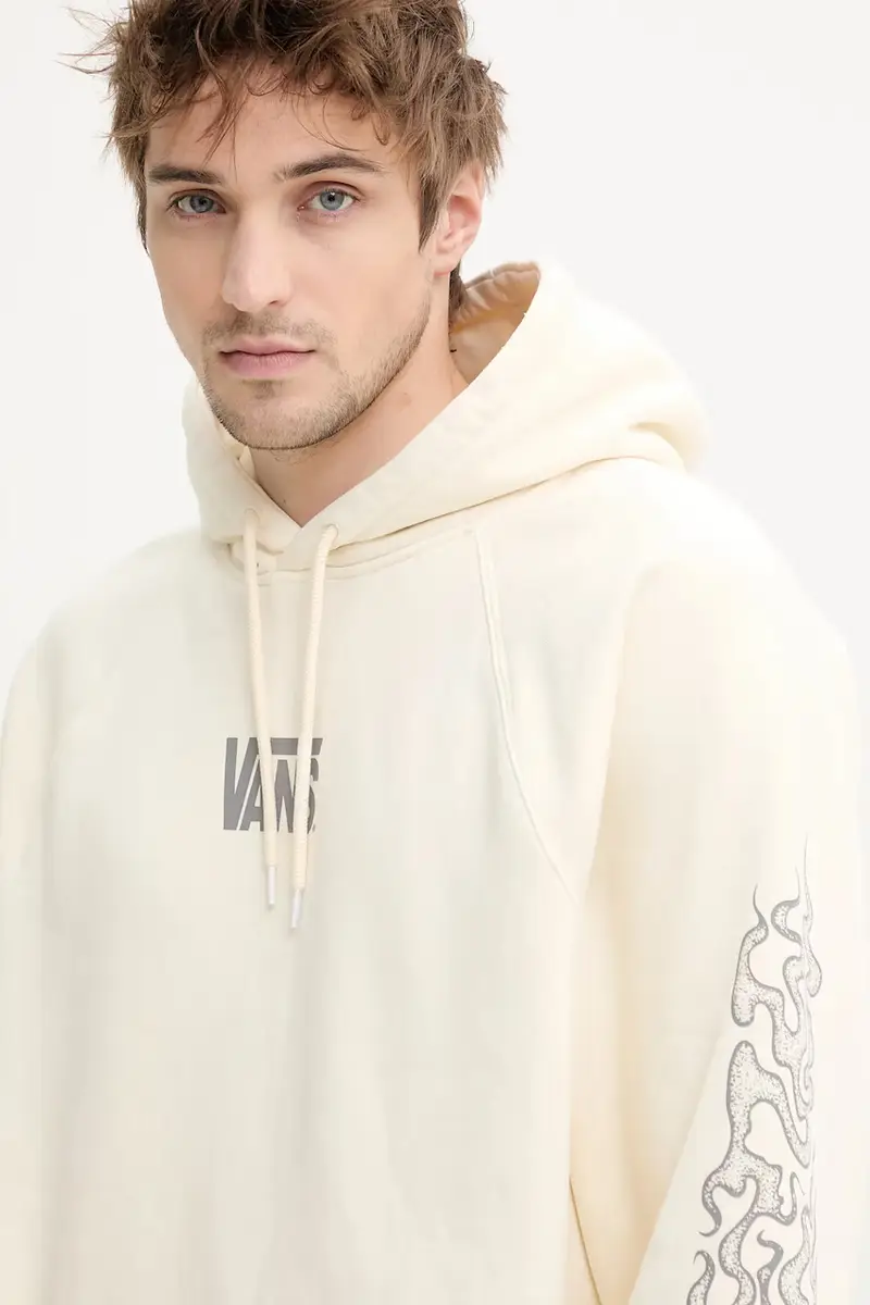 felpa uomo colore beige con cappuccio VN000M2QC9F1 miniatura 4