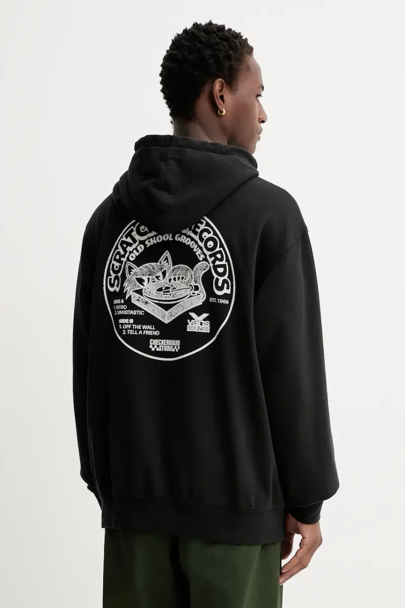 felpa uomo colore nero con cappuccio VN000PA9BLK1