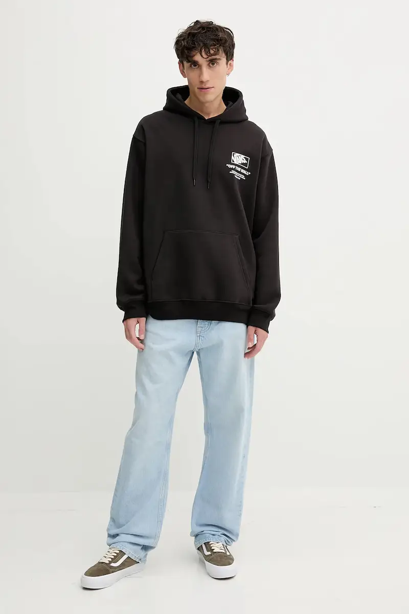 felpa uomo colore nero con cappuccio VN000PGMY281 miniatura 2