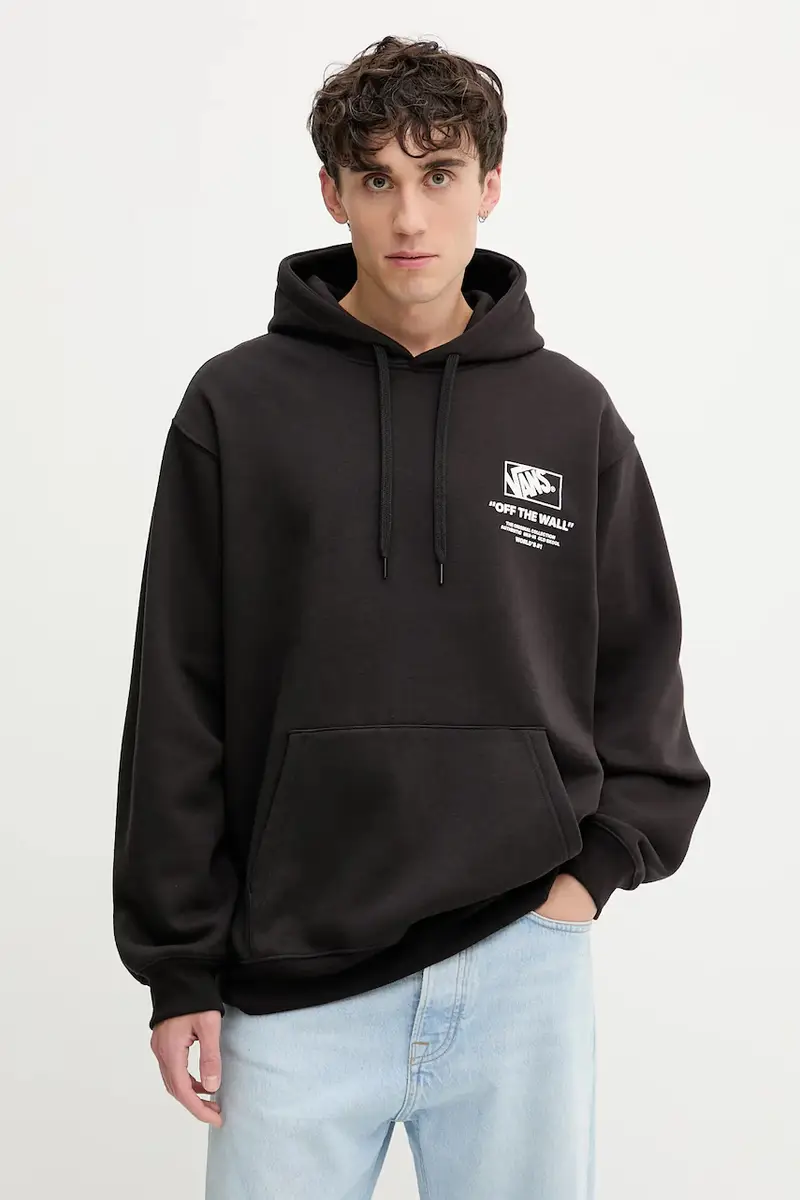 felpa uomo colore nero con cappuccio VN000PGMY281 miniatura 3