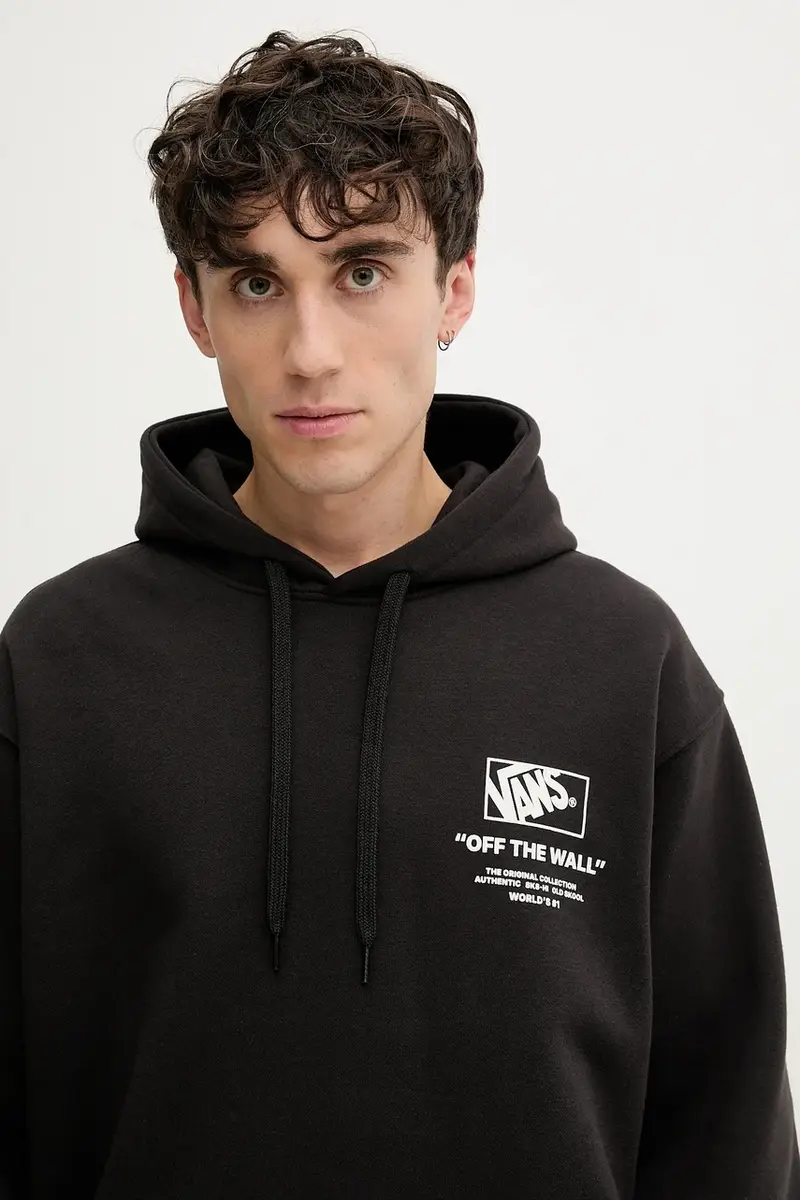 felpa uomo colore nero con cappuccio VN000PGMY281 miniatura 4