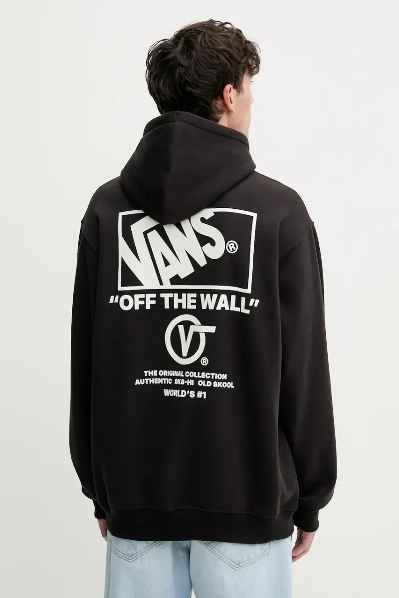 felpa uomo colore nero con cappuccio VN000PGMY281