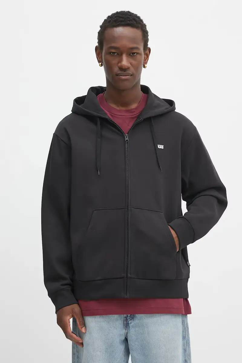 felpa uomo colore nero con cappuccio VN000R9ZBLK1