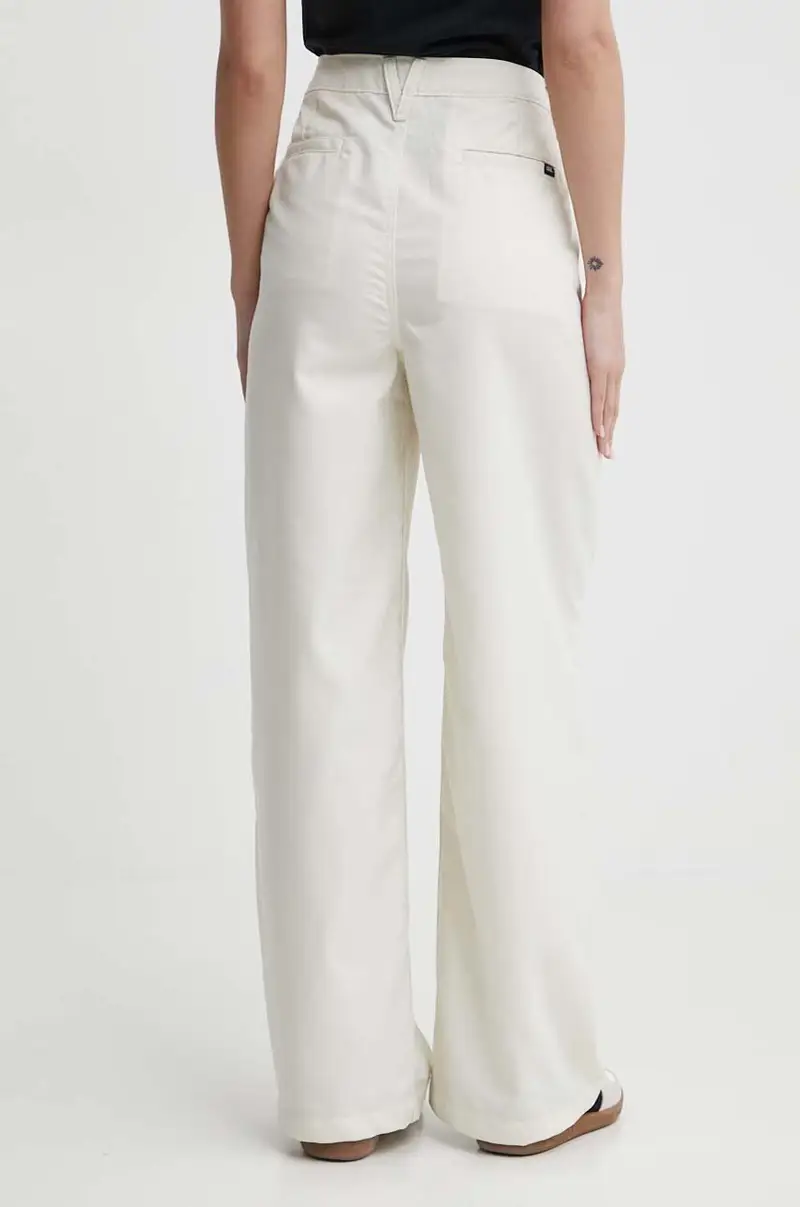 pantaloni donna colore beige miniatura 3