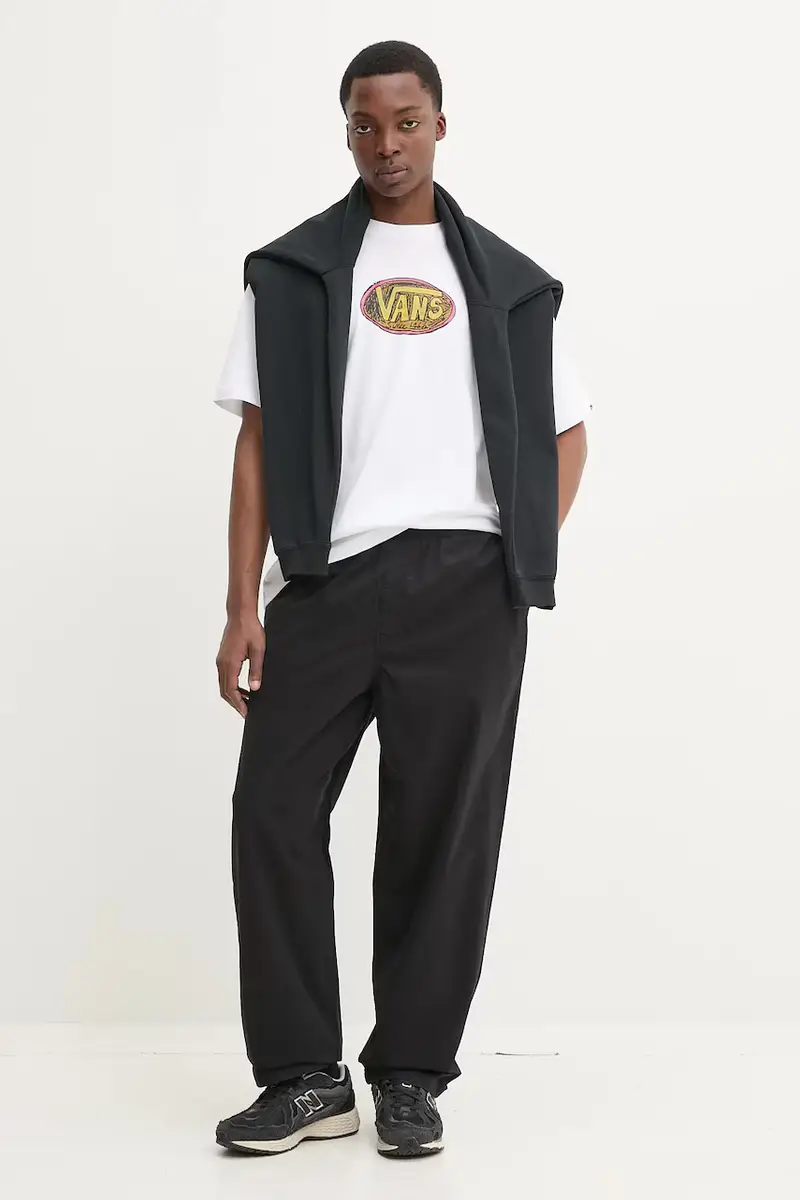 pantaloni in cotone uomo colore nero VN00000DBLK1 miniatura 2