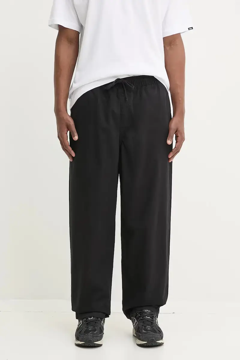 pantaloni in cotone uomo colore nero VN00000DBLK1