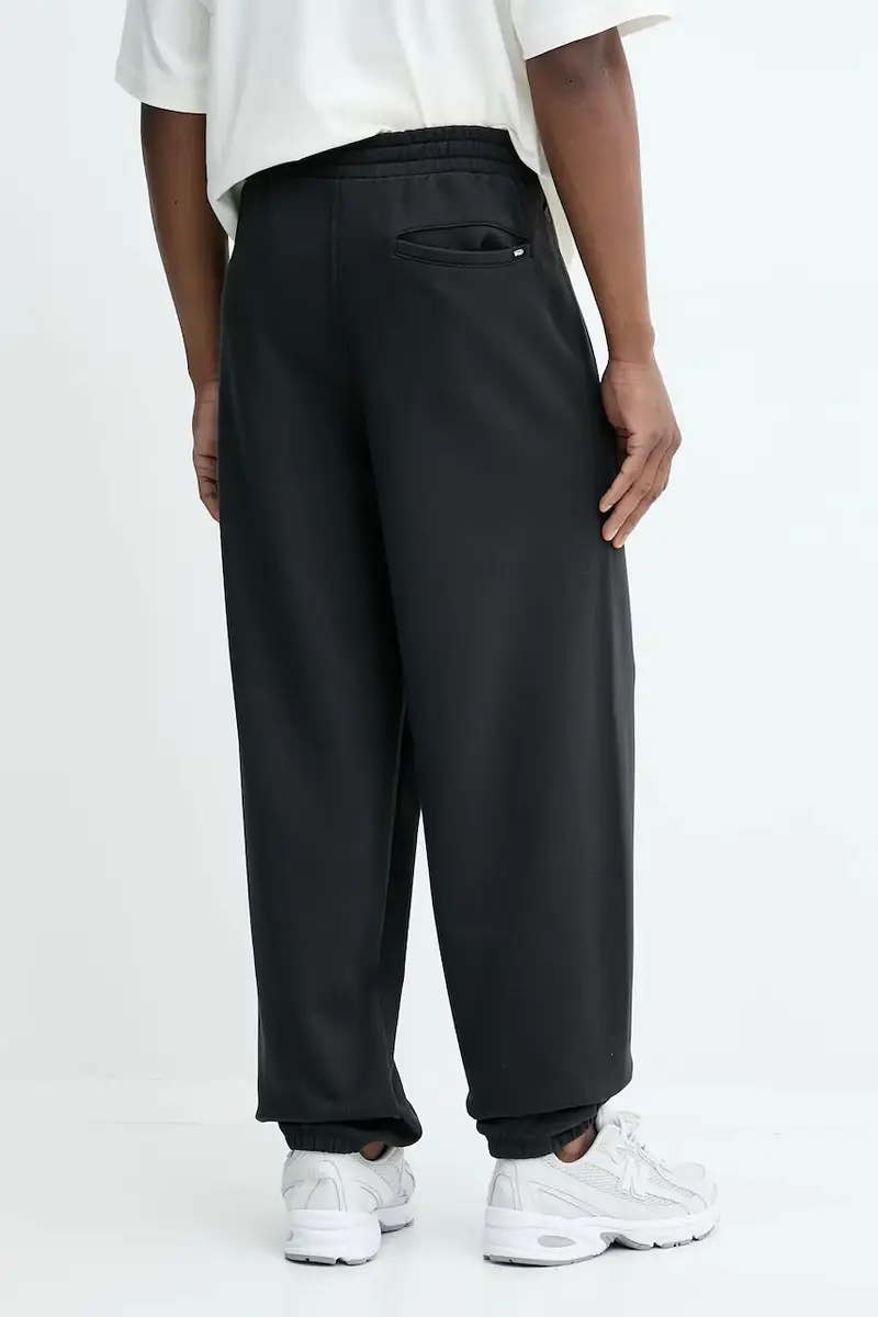 pantaloni tuta di cotone uomo colore nero con applicazione VN000RAXBLK1 miniatura 3