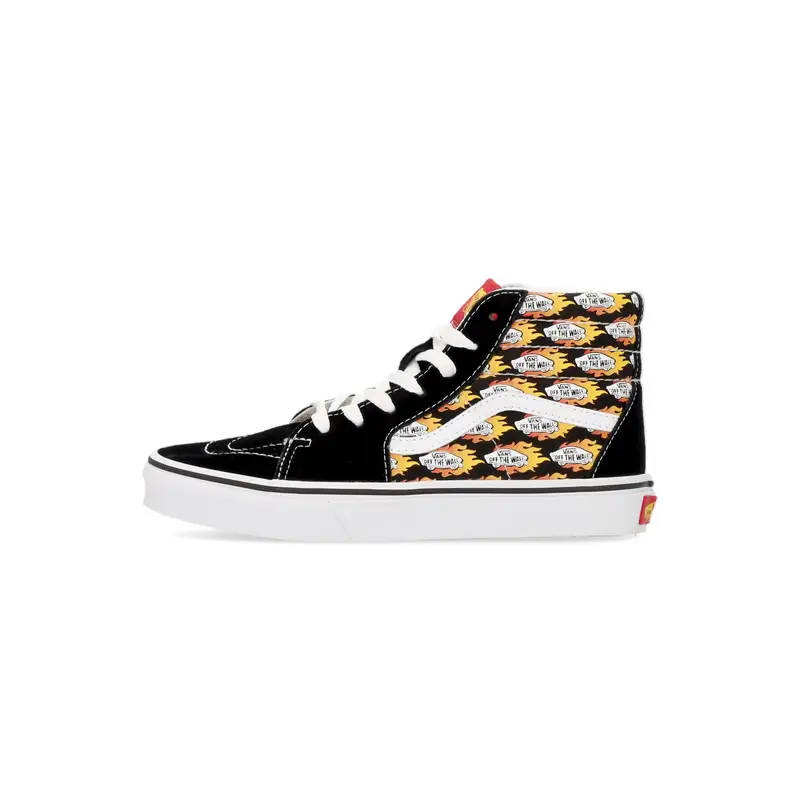 Scarpa Alta Bambino Sk8-hi (flame Logo Repeat) Black/flaming Vans