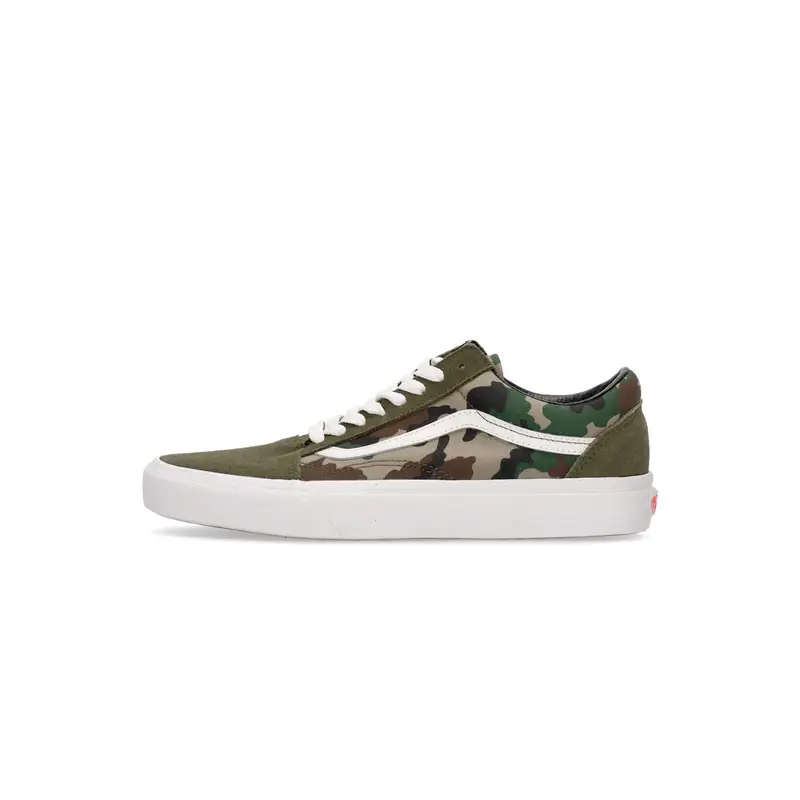 Scarpa Bassa Uomo Old Skool Camo Olive/white