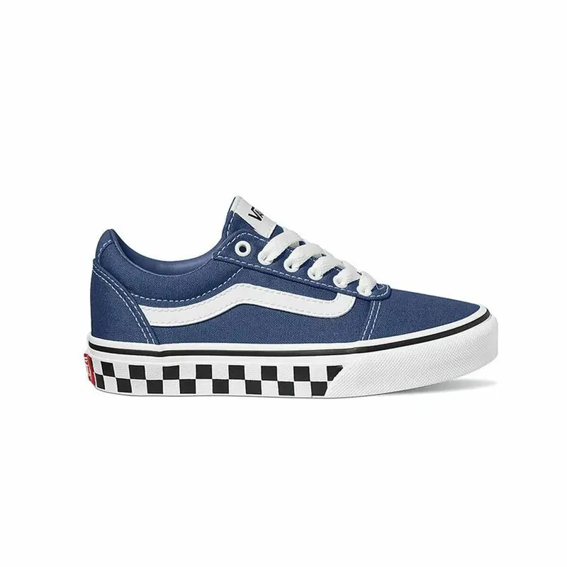 Scarpe da Tennis Casual Bambino Vans Ward YT Checker Sidewall Stv Azzurro | Vans Blu