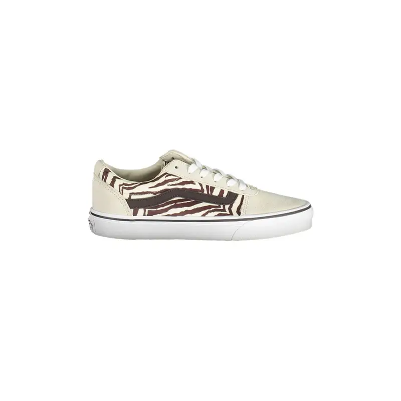 Scarpe Sneakers Donna Beige con Lacci e Logo