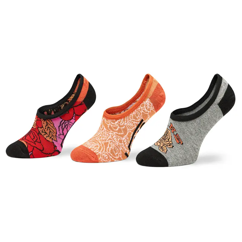 Set di 3 paia di pedulini da bambini Vans Rose Tie Dye Multicolore