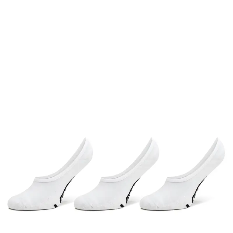 Set di 3 paia di pedulini da uomo Vans Classic No Show VN000F10WHT1 Bianco